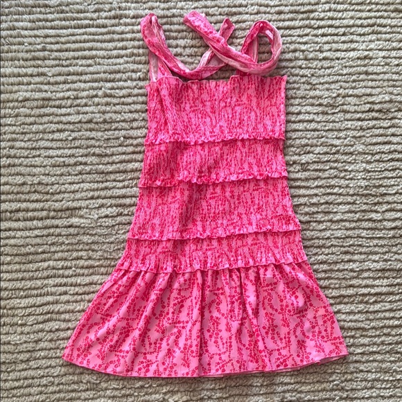 Pink Ruffled Tween Party Dress - Picture 2 of 3